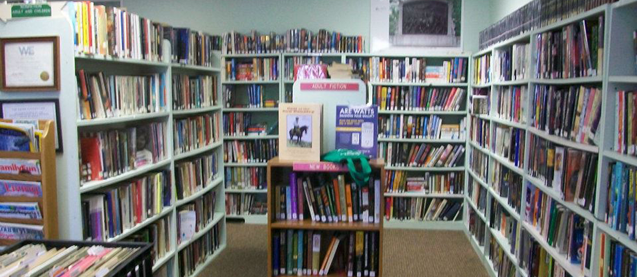 Inside of the Ririe Library